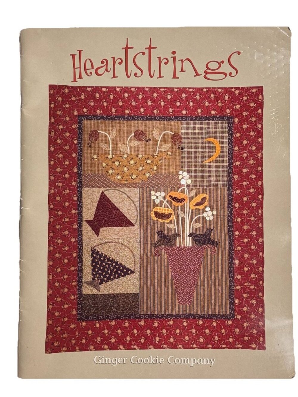 Ginger Cookie Company Heartstrings Pattern Book Sewing Appliqué Flowers Quilting